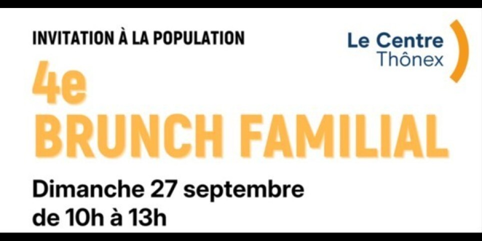 Brunch des familles - Le Centre Thônex - 27 septembre 2026 - Family