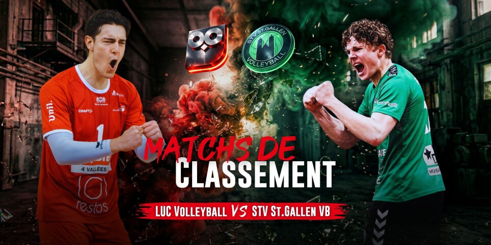 Match de classement : Lausanne UC Volleyball vs STV St.Gallen Volleyball - Sport