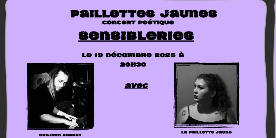 Paillettes Jaune - Sensiblerie - Concerti