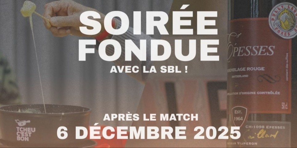 FONDUE d'après-match - 06.12.2025 (Match contre Monthey) - Sport