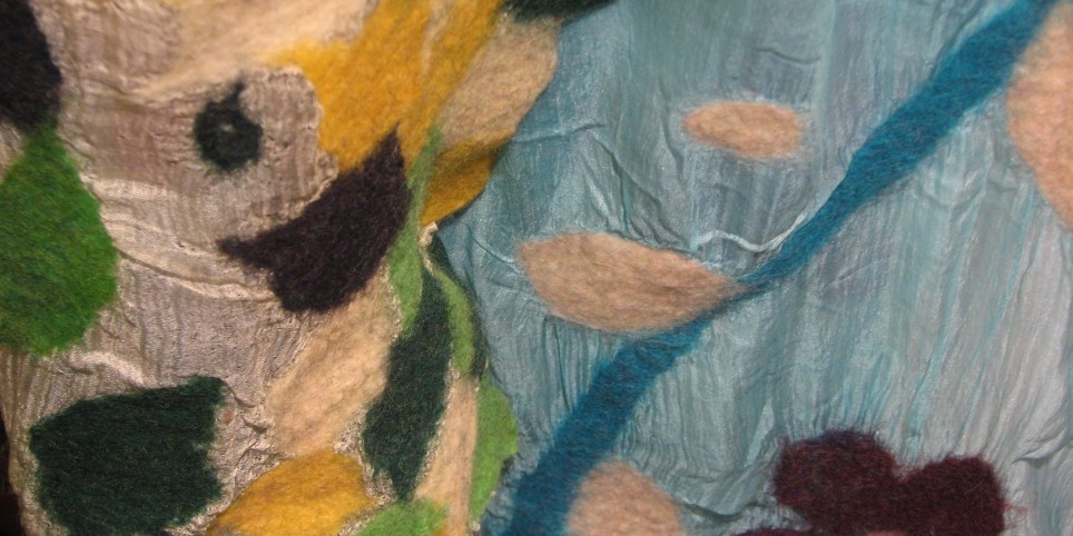 Feutrage Nuno, laine et soie - Workshop e stage