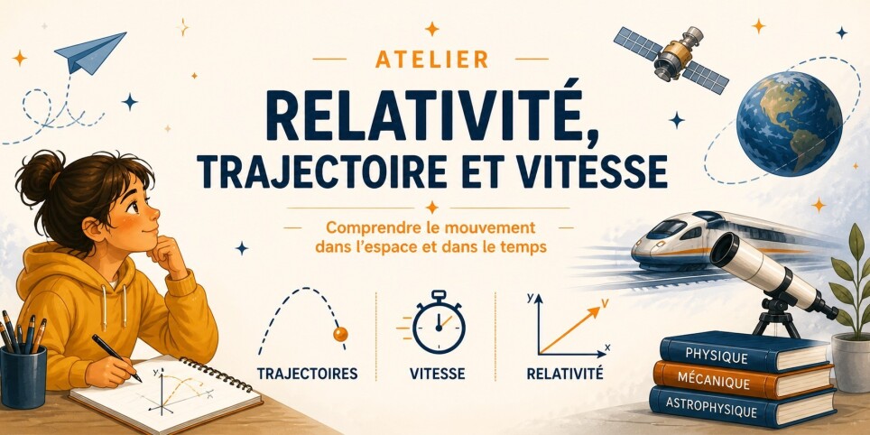 Atelier pédagogique - Relativité, trajectoire et vitesse - Ateliers et stages