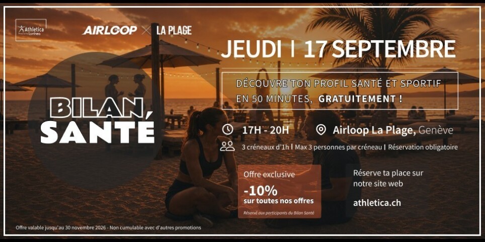 Bilan Santé Athletica × Airloop La Plage - Sport