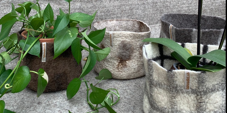 Cache-pot en laine feutrée - Workshops and courses