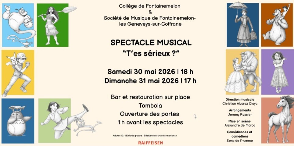 "T'es sérieux ?" - Spectacle musical de la SMFG et du Collège de Fontainemelon - Culture and shows