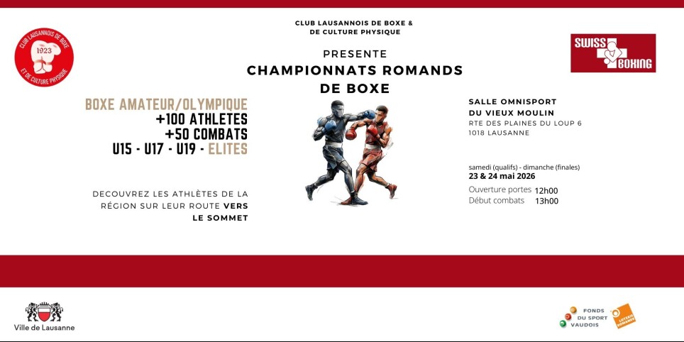 Championnats romand de boxe - Sport