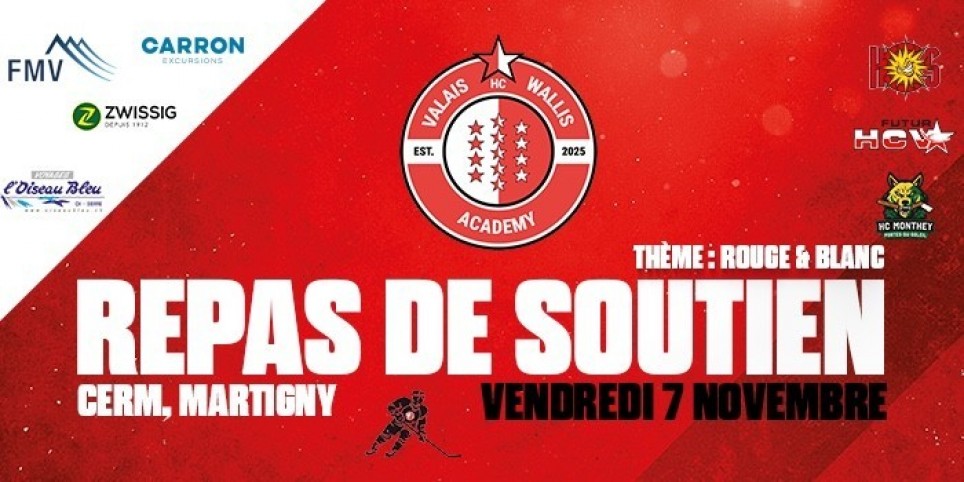Repas de soutien - HC Valais/Wallis Academy - Sport