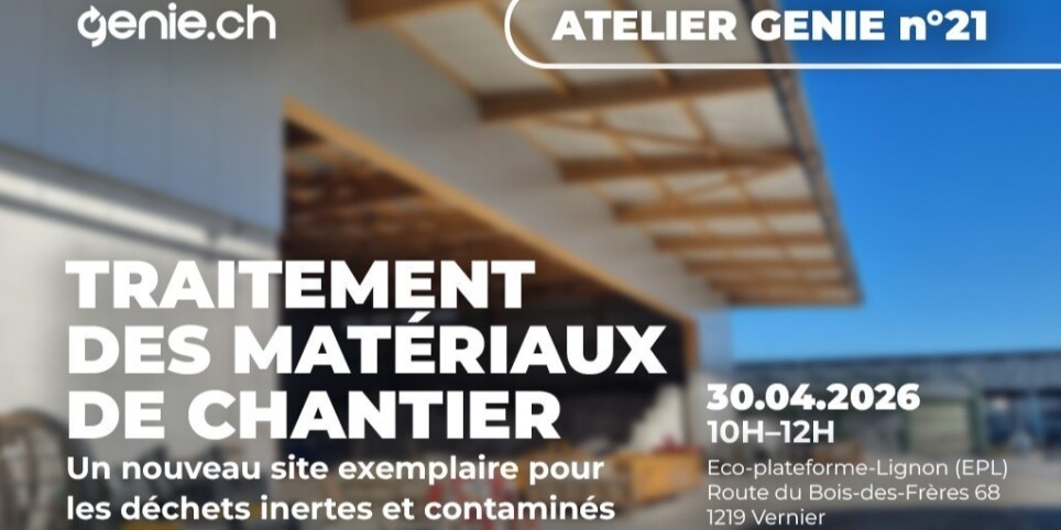 Atelier GENIE #21 - Traitement des matériaux de chantier - Workshops and courses