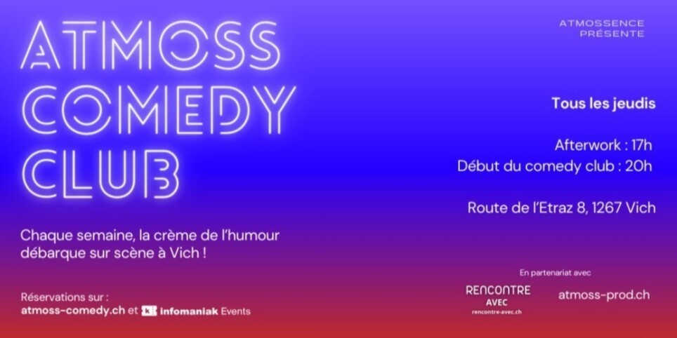 Atmoss Comedy - Jeudi 5 mars 2026 - Humour et comédie