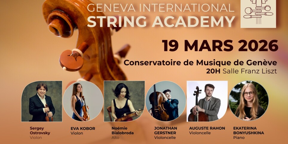 Geneva International String Academy : Quintettes de Schubert et Chostakovitch - Classical music
