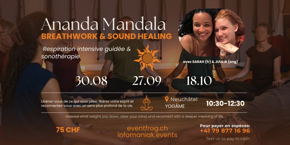 Ananda Mandala Breathwork & Sound Healing Neuchâtel (FR/ENG) - Workshop e stage