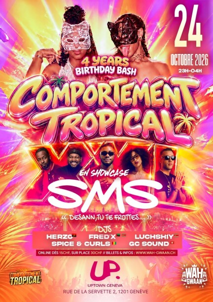 Comportement Tropical x Wah Gwaan - Concerts - Uptown Geneva