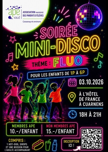 Disco Kids - Famille - Grande Salle de l’Hotel de France de Cuarnens