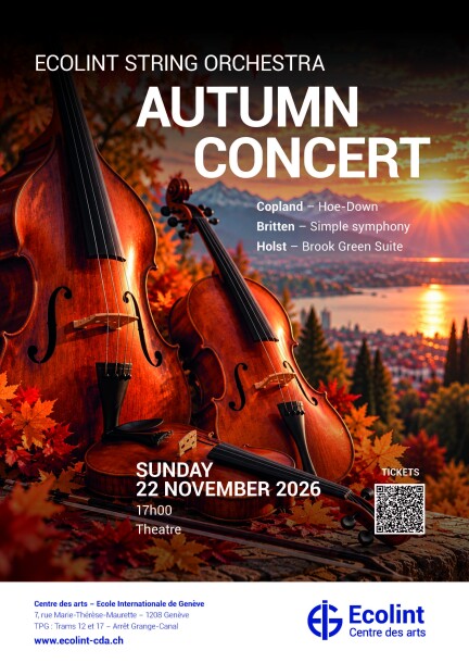 Ecolint String Orchestra Autumn Concert - Concerts - Centre des arts - Theatre