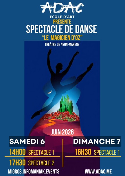 ADAC - Spectacle de danse : Le Magicien d'Oz - Danse - Théâtre de Marens