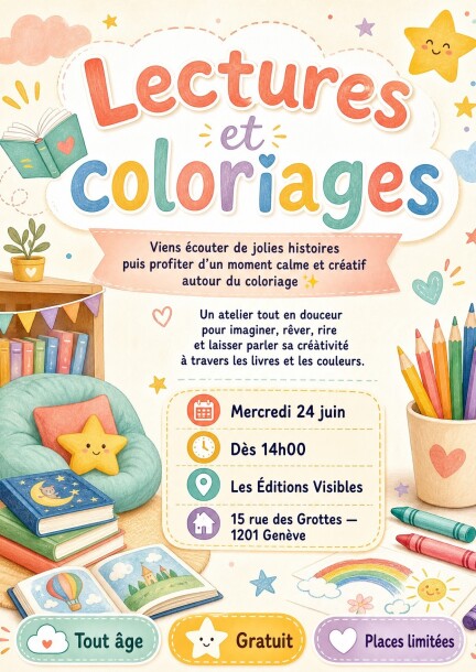 Lectures et coloriages - Workshops und Praktika - Les éditions Visibles