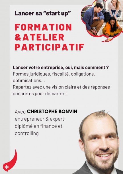 Formation  -  Atelier futurs entrepreneurs - Lancer sa "start up" - Formations