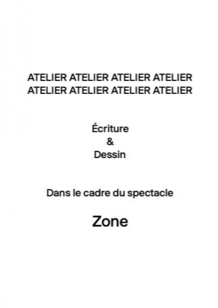 Atelier écriture & dessin - Workshop e stage