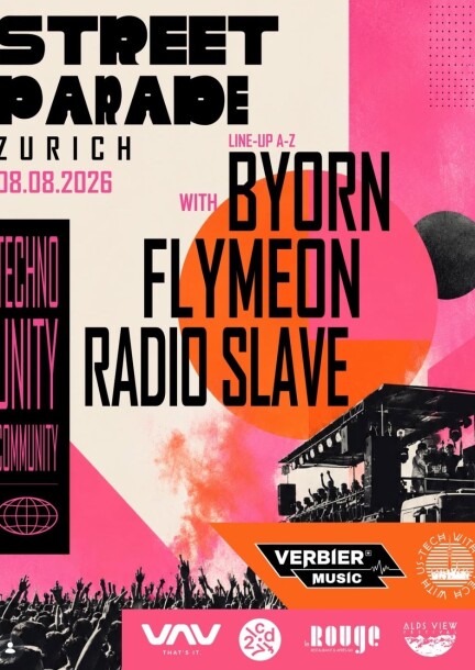 Tech With Us x TBA x Verbier Music @ Street Parade 2026 - Konzerte - Elektrowatt Bus Stop
