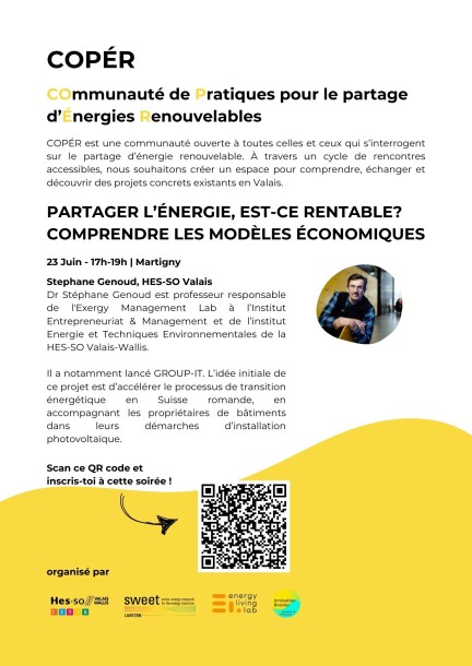 “Partager l’énergie, est-ce rentable? Comprendre les modèles économiques” - Concerts - Online - Virtual
