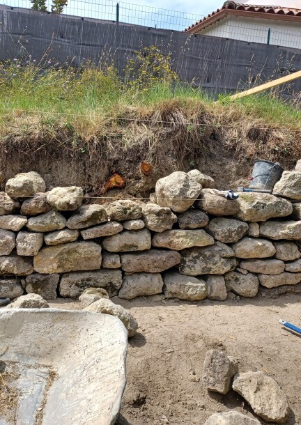 Visite chantier pierre sèche de l'association Calade à Congénies - Balades et visites - Congénies