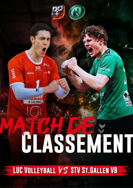 Match de classement : Lausanne UC Volleyball vs STV St.Gallen Volleyball - Sport - Centre sportif Dorigny