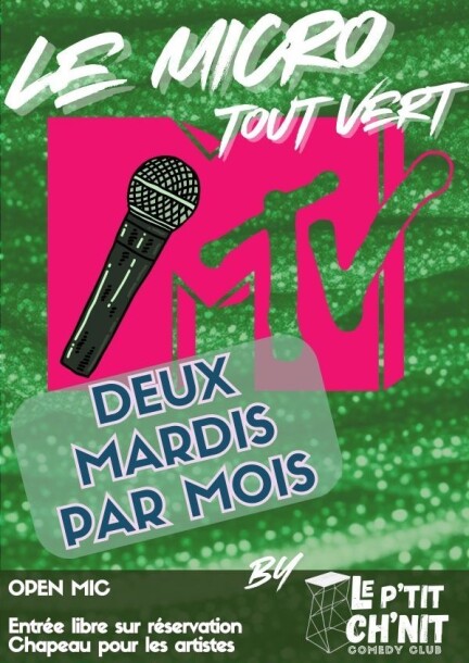 Micro tout Vert, l'open mic du P'tit Ch'nit - Humor y comedia - Le Liquors Club - Le P'tit Ch'nit