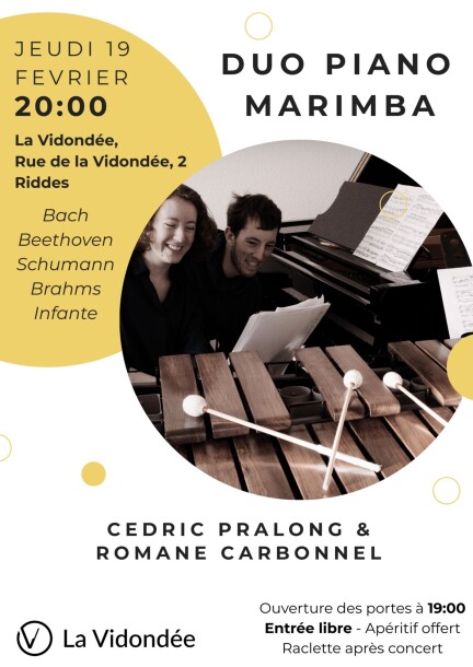 Cédric Pralong & Romane Carbonnel - Concerts