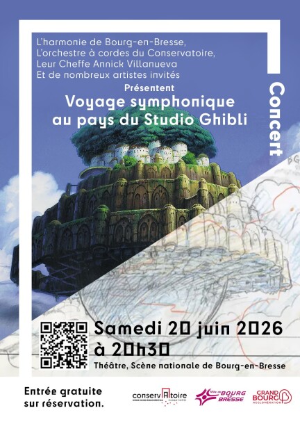 Voyage symphonique au pays du studio Ghibli - Concerts - Théâtre, scène nationale de Bourg-en-Bresse
