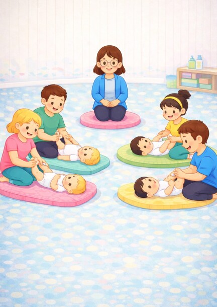 [2m - 1 an] Atelier Toucher relationnel parents-bébé - Famille - Collège des Perrerets - Salle C03, Bâtiment B/C (2ème étage)