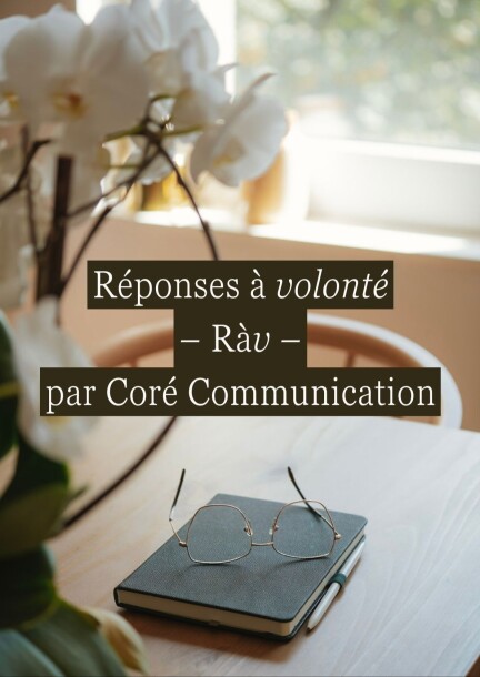 Ràv - Réponses à volonté - Conférences - Online - Virtual