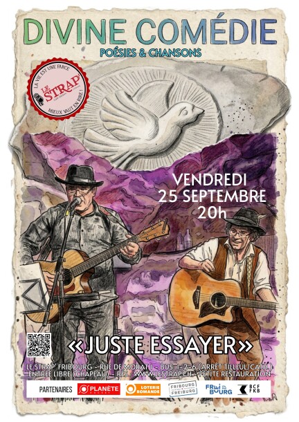 DIVINE COMÉDIE: «Juste essayer» (poésies et chansons) - Concerts - LE STRAP'