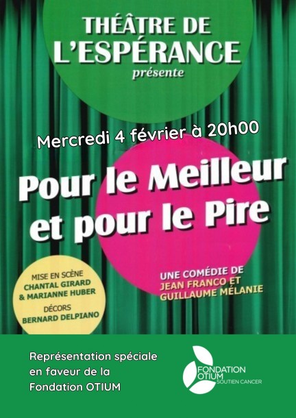 Représentation en faveur de la Fondation OTIUM - Theater und Bühnenkunst