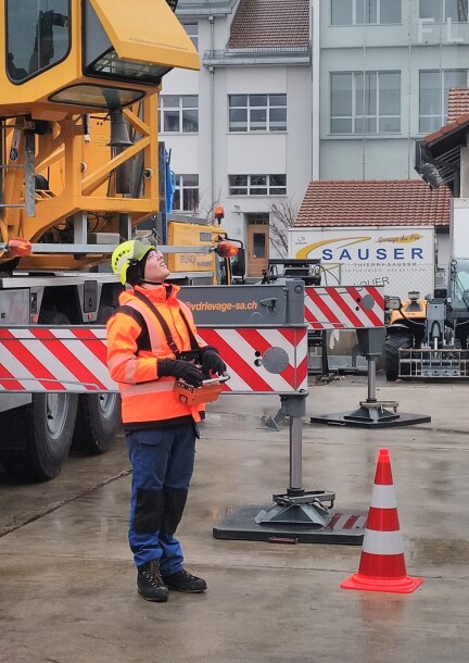 Examen grue B SUVA - Formations - Salle d’Evionnaz