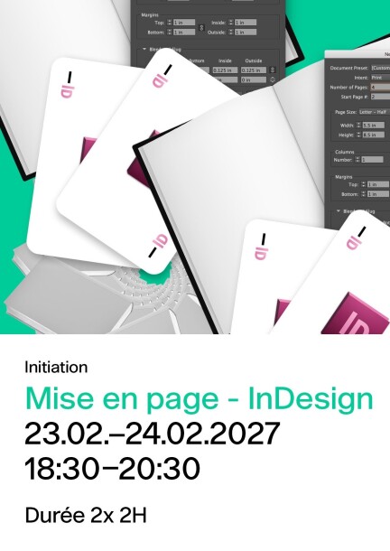 Initiation : mise en page - InDesign - Training courses - Bureau culturel