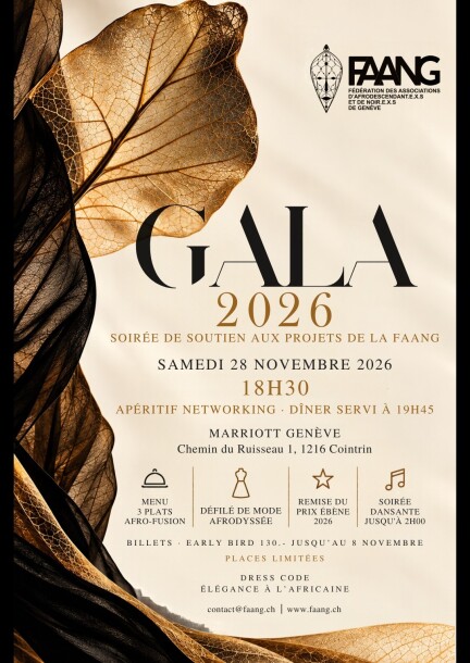 Gala FAANG 2026, Soirée de soutien aux projets de la FAANG - Svaghi