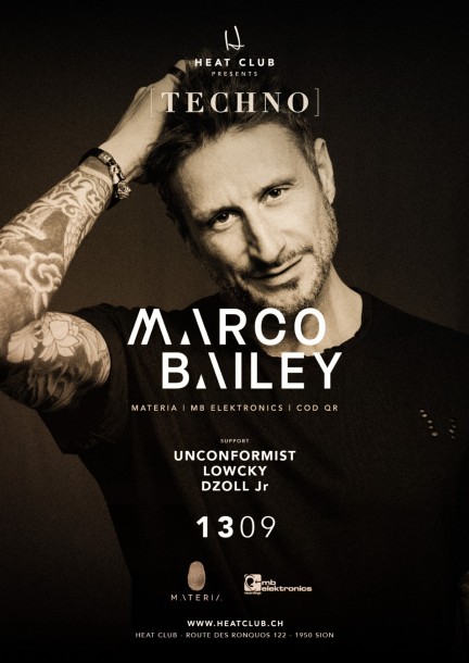 HEAT CLUB presents [TECHNO] - MARCO BAILEY (BE) - Festivals