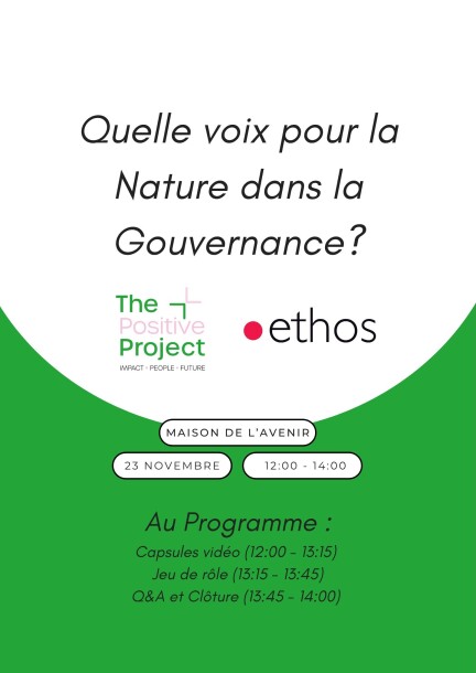 Quelle voix pour la Nature dans la Gouvernance? - Ateliers et stages - Maison de l'Avenir