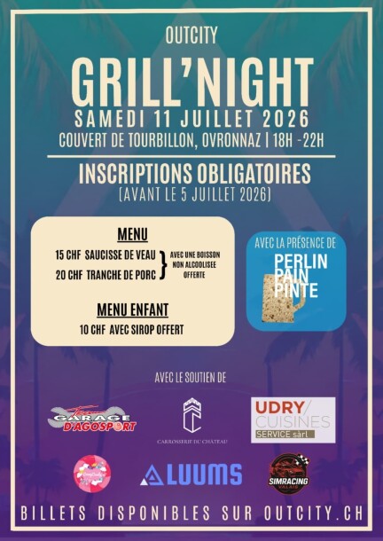 Grill'Night 11/07 - Leisure activities