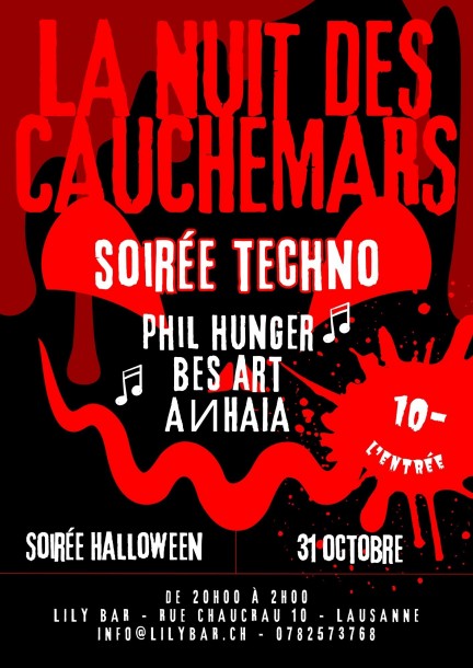 Soirée Techno for Halloween - Lily Bar - Lausanne - Tanz