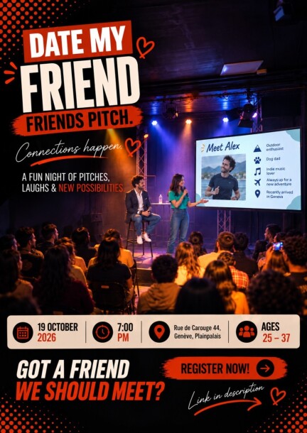 Date My Friend | Ages 25-37 - In English - Humor und Komödie - Flocky la Loutre