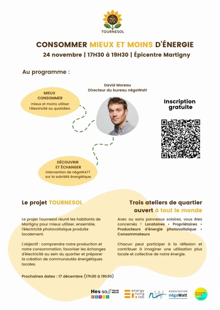Consommer mieux et moins d’énergie ! - Workshops and courses - Épicentre Martigny