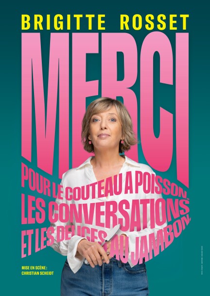 « Merci pour le couteau à poisson, les conversations et les délices au jambon » - Brigitte Rosset - Humour et comédie - Espace Johannis