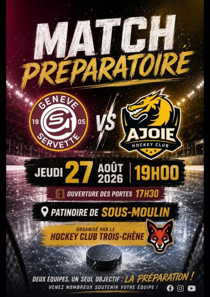 Match GSHC - Ajoie - Sport - Patinoire du Centre Sportif de Sous-Moulin