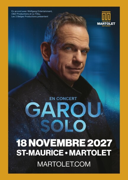 Garou - Concerts - Théâtre du Martolet, Saint-Maurice