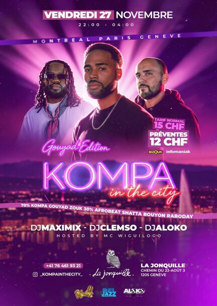 Kompa In The City - Gouyad Edition - Concerti - LA JONQUILLE
