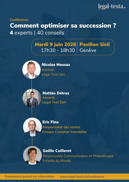 Conférence "Comment optimiser sa succession ?" - Conferences - Pavillon Sicli