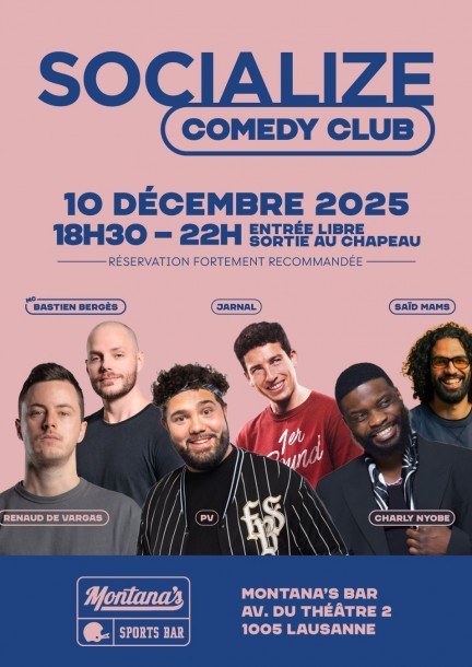 Socialize Comedy Club - 10 décembre 2025 - Humour and comedy