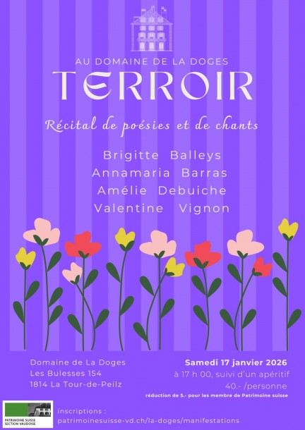 Terroir : Récital de poésies et de chants - Cultura e spettacoli