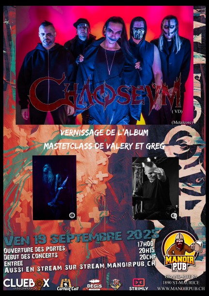 Vernissage Chaoseum @ManoirPub - Concerts